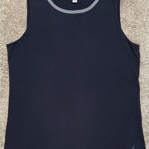 Nautica Navy Shirt with Striped Accents